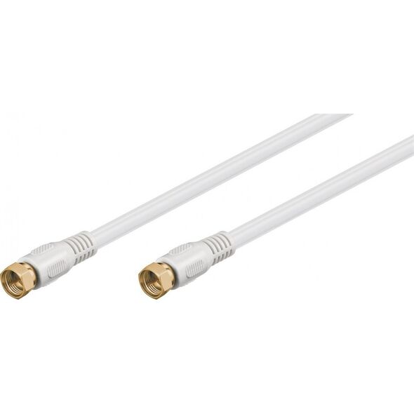 Kabel Goobay Antenowy (F) 2.5m biały (67291)