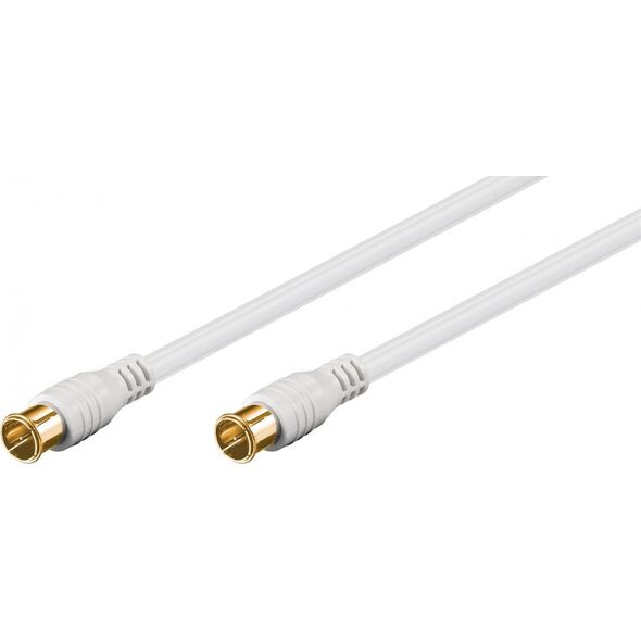 Kabel Goobay Antenowy (F) 2.5m biały (62744)