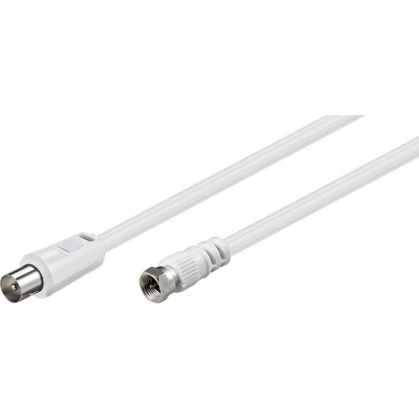 Kabel Goobay Antenowy - Antenowy (F) 1.5m biały (JAB-854888)