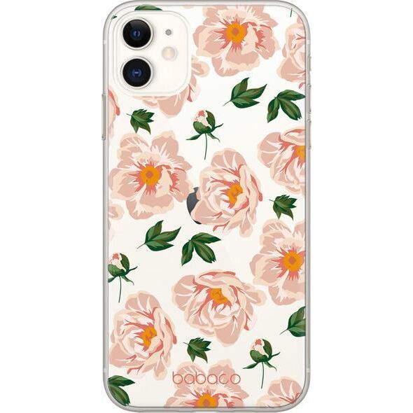 Babaco ETUI NADRUK BABACO KWIATY 014 IPHONE 12 MINI TRANSPARENT PUDEŁKO