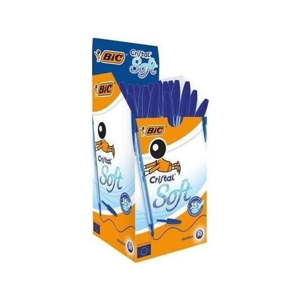 Bic Długopis Cristal Soft niebieski (50szt) BIC