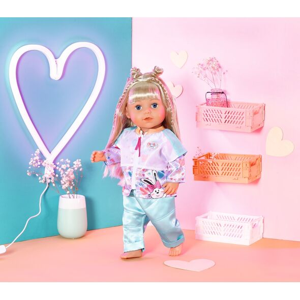 Zapf ZAPF Creation BABY born® leisure suit Aqua 43cm, doll accessories (jacket and trousers, including clothes hanger)