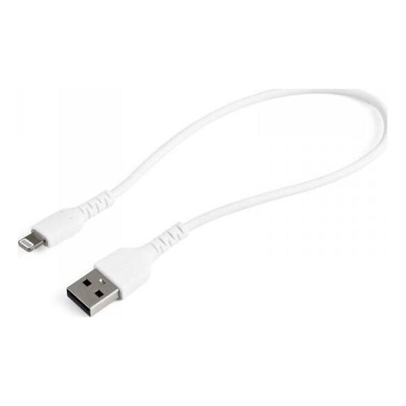 Kabel USB StarTech USB-A - Lightning 0.3 m Biały (RUSBLTMM30CMW)