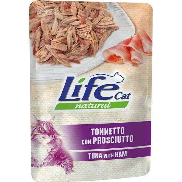 Life Pet Care LIFE CAT sasz.70g TUNA + HAM /30