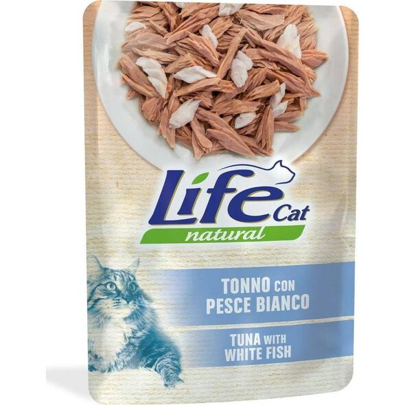 Life Pet Care LIFE CAT sasz.70g TUNA + WHITE FISH /30