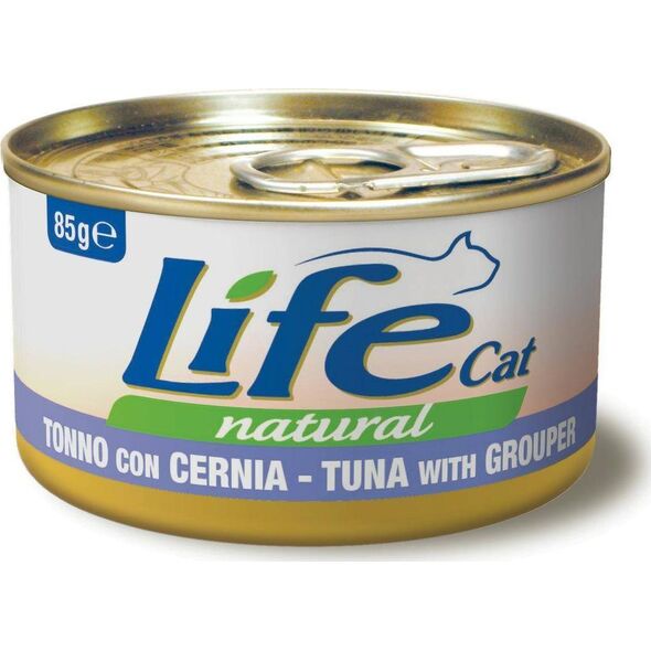 Life Pet Care LIFE CAT pusz.85g TUNA + GROUPER GRANIK/24