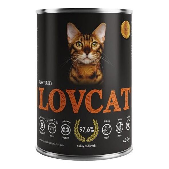 LOVCAT LOVCAT 400g PURE TURKEY /6