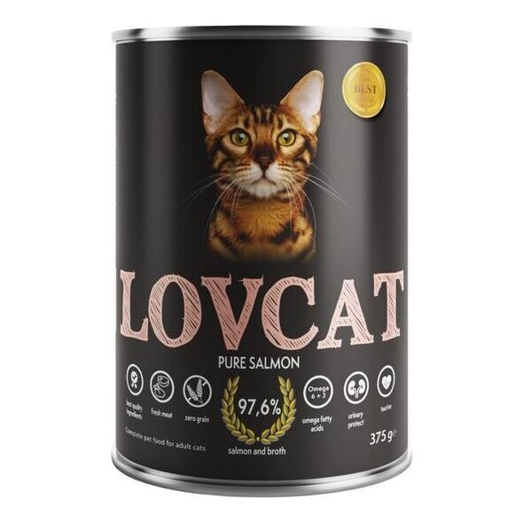 LOVCAT LOVCAT 375g PURE SALMON /6