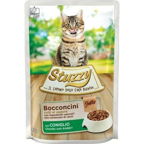 Stuzzy STUZZY KOT sasz.85g BOCCONCINI KRÓLIK żel /24