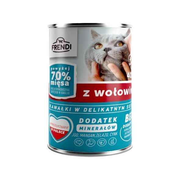 Pet Republic Frendi wołowina w delikatnym sosie dla kota 400g