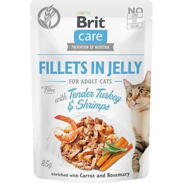 Brit CARE KOT saszetka FJ TENDER TURKEY& SHRIMPS /24 85g