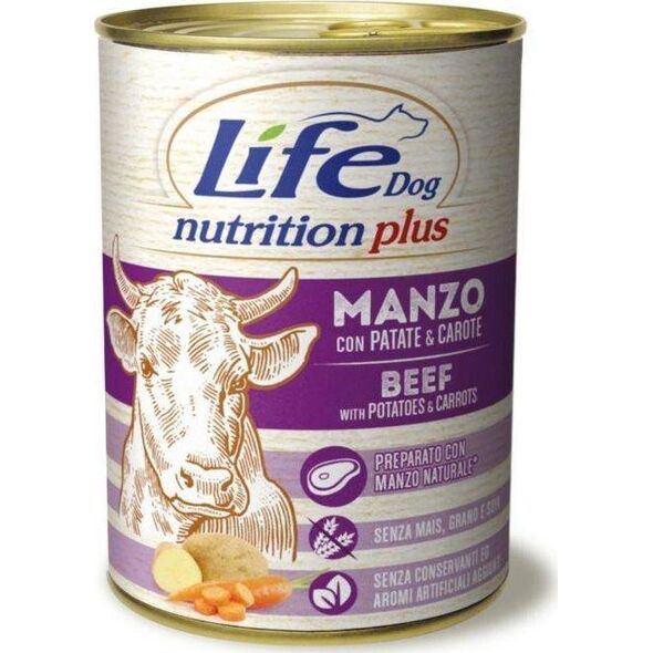 Life Pet Care LIFE DOG pusz.400g BEEF + POTATOES + VEGETABLES /24