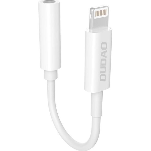 Adapter USB Dudao Lightning - Jack 3.5mm Biały  (6973687242336)