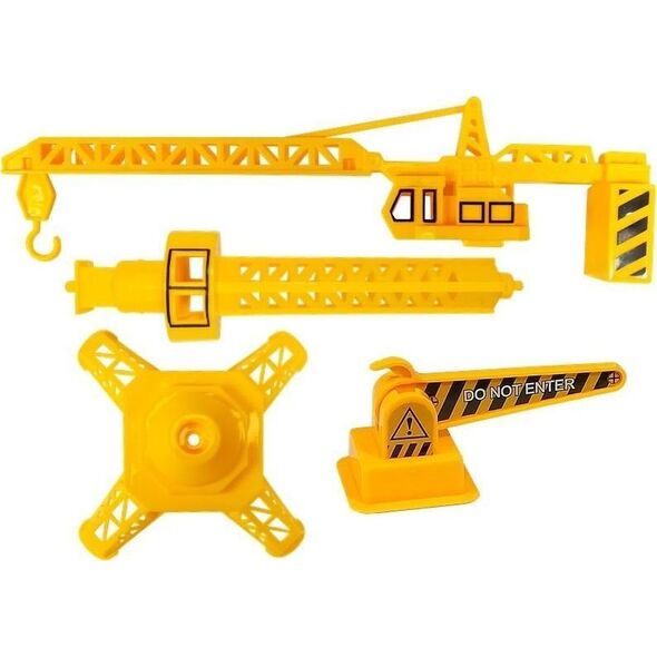 LeanToys Zestaw autek Dźwig Wywrotka Koparka do Rozkręcania