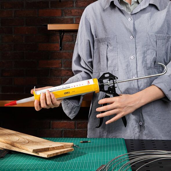 Deli Wyciskacz do mas Deli Tools EDL2370, 230mm (zółty)