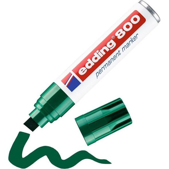 Edding Marker E-800 EDDING zielony końcówka ścięta