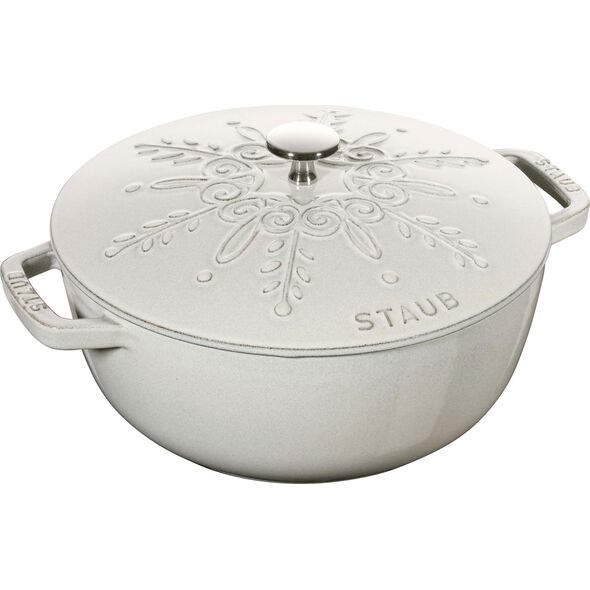 STAUB Garnek żeliwny okrągły snowflake Staub