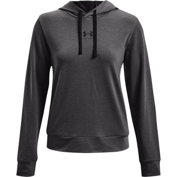 Under Armour Bluza damska Under Armour Rival Terry Hoodie grafitowa 1369855 010 S