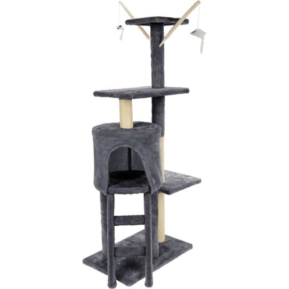 Pets Collection Pets Collection Drapak dla kota, wieża, 45x30x110 cm, szary
