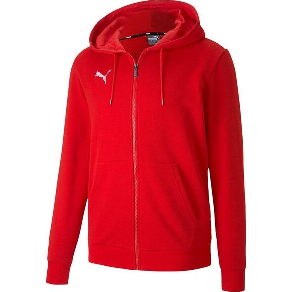 Puma Bluza męska Puma teamGOAL 23 Casuals Hooded Jacket czerwona 656708 01 S