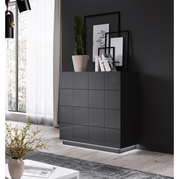 Cama Meble Oświetlenie REJA komoda 4S białe