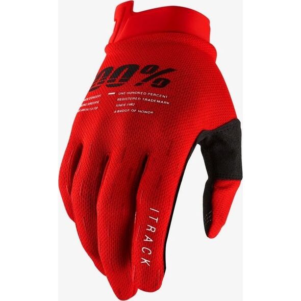 100% Rękawiczki 100% ITRACK Glove sentinel black roz. XL (długość dłoni 200-209 mm) (DWZ)