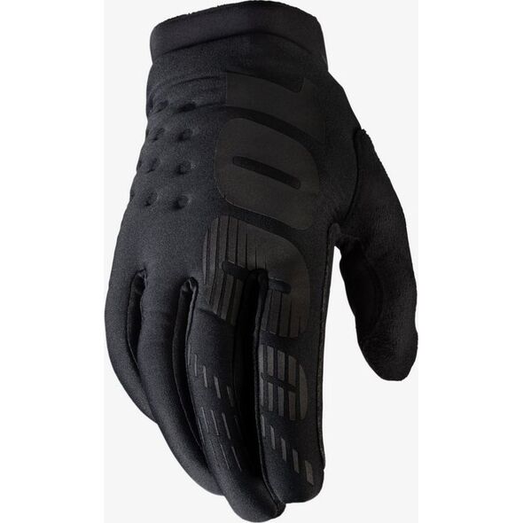 100% Rękawiczki 100% BRISKER Youth Glove fluo orange black roz. S (długość dłoni 140-149 mm) (DWZ)