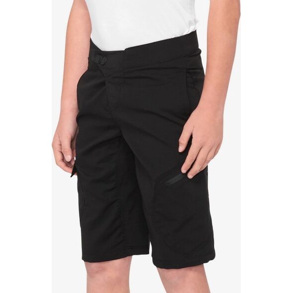 100% Szorty juniorskie 100% RIDECAMP Youth Shorts black roz. 26 (EUR 40) (NEW 2021)