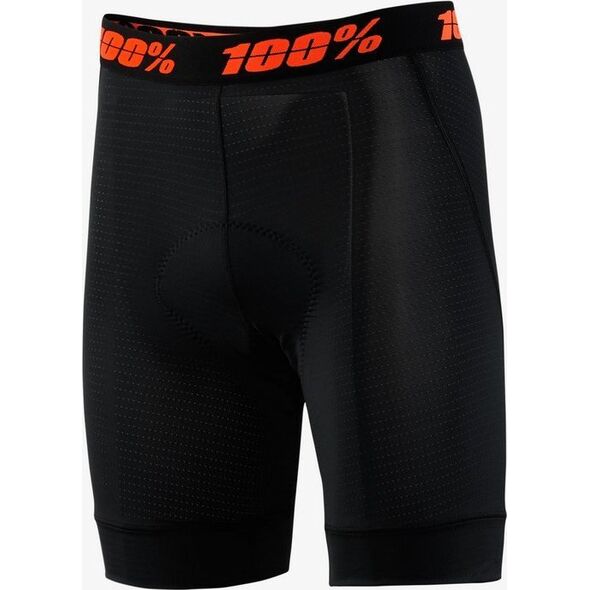 100% Bokserki juniorskie z wkładką 100% CRUX LINER black roz.22 (EUR 36) (NEW 2021)