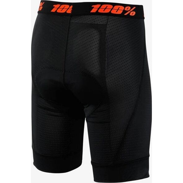 100% Bokserki juniorskie z wkładką 100% CRUX LINER black roz.22 (EUR 36) (NEW 2021)
