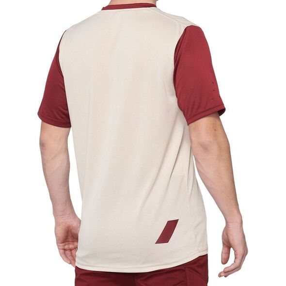 100% Koszulka męska 100% RIDECAMP Jersey krótki rękaw terracotta black roz. S (NEW 2021)
