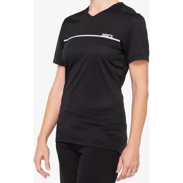 100% Koszulka damska 100% RIDECAMP Jersey krótki rękaw powder blue grey roz. M (NEW 2021)