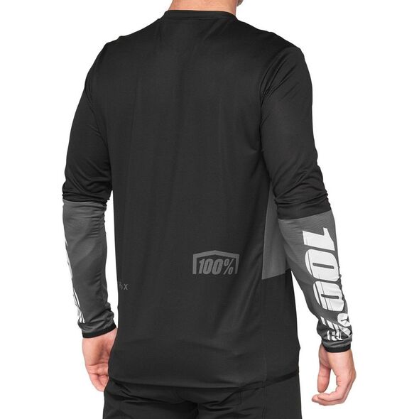 100% Koszulka męska 100% R-CORE X Jersey długi rękaw vapor black roz. XL (NEW 2021)