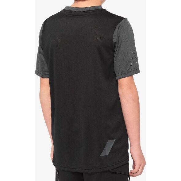 100% Koszulka juniorska 100% RIDECAMP Youth Jersey krótki rękaw light slate navy roz. S (NEW 2021)