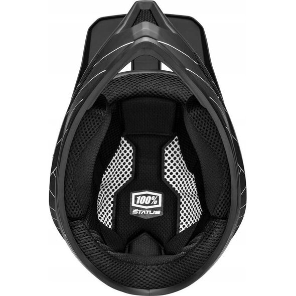 100% Kask full face juniorski 100% STATUS DH/BMX Helmet Essential Black roz. S (47-48 cm) (NEW)