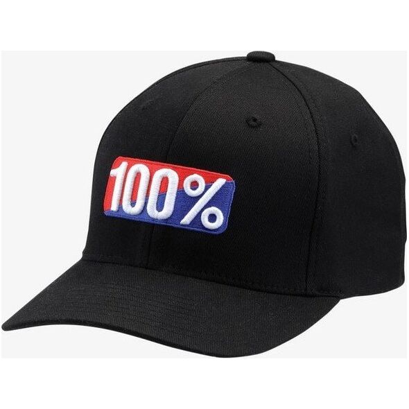 100% Czapka z daszkiem 100% CLASSIC X-Fit flexfit hat black roz. L/XL (NEW)