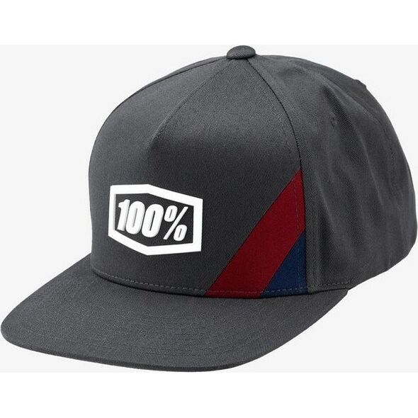 100% Czapka z daszkiem 100% CORNERSTONE Snapback Hat Steel (NEW)