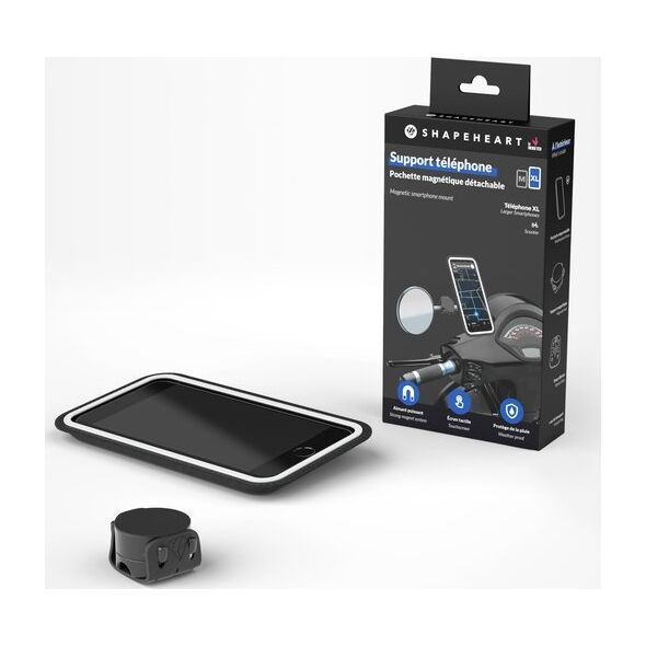 Shapeheart Pokrowiec na telefon kierownicę na rower, motocykl, hulajnogę SHAPEHEART BIKE AMZ roz.XXL < 17,2 cm (NEW)