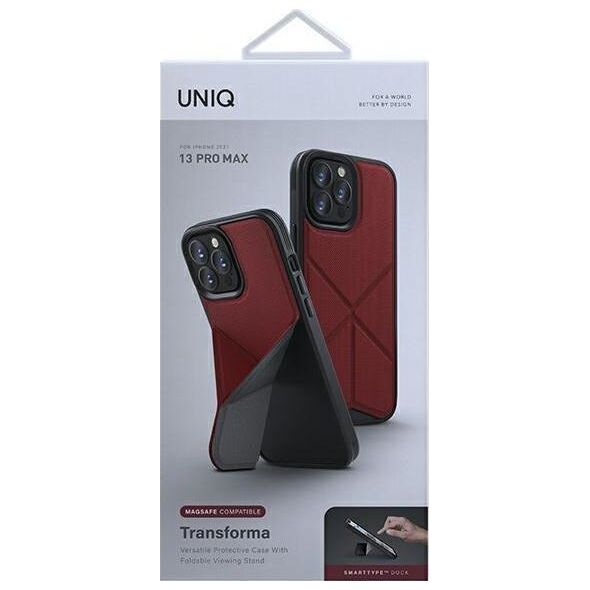Uniq UNIQ etui Transforma iPhone 13 Pro Max 6,7" czerwony/coral red MagSafe