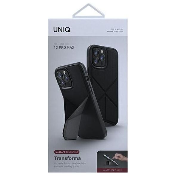 Uniq UNIQ etui Transforma iPhone 13 Pro Max 6,7" czarny/ebony black MagSafe
