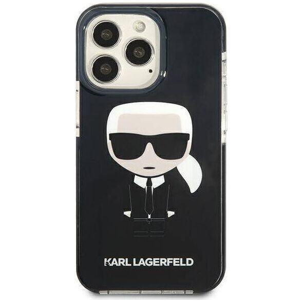 Karl Lagerfeld Karl Lagerfeld KLHCP13LTPEIKK iPhone 13 Pro / 13 6,1" hardcase czarny/black Iconik Karl