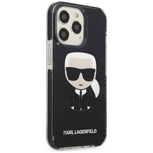 Karl Lagerfeld Karl Lagerfeld KLHCP13LTPEIKK iPhone 13 Pro / 13 6,1" hardcase czarny/black Iconik Karl