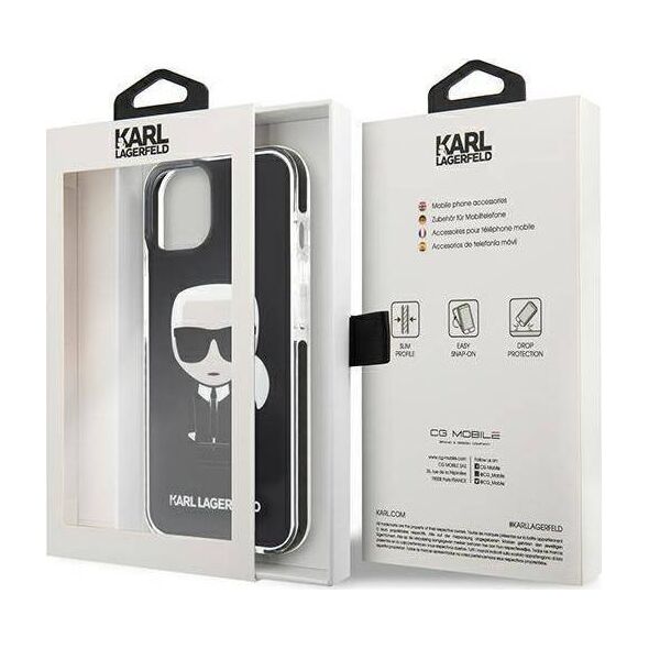 Karl Lagerfeld Karl Lagerfeld KLHCP13STPEIKK iPhone 13 mini 5,4" hardcase czarny/black Iconik Karl