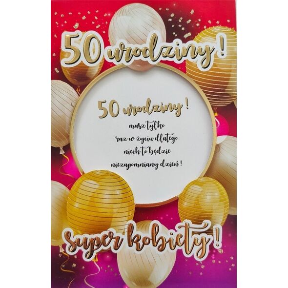 Yeku Karnet Urodziny 50 6K - 026