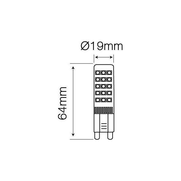 Ledline Light Bulb|LED LINE|Power consumption 8 Watts|Luminous flux 750 Lumen|4000 K|220-240 AC|Beam angle 270 degrees|247910