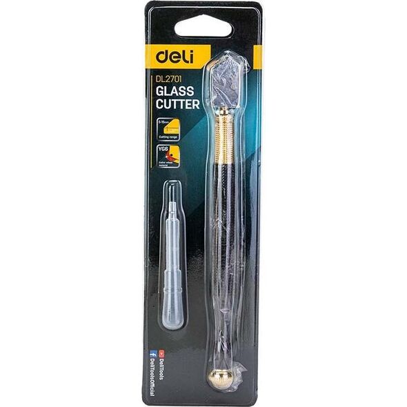 Deli Nożyk do cięcia szkła Deli Tools EDL2701, diamentowy, olejowy