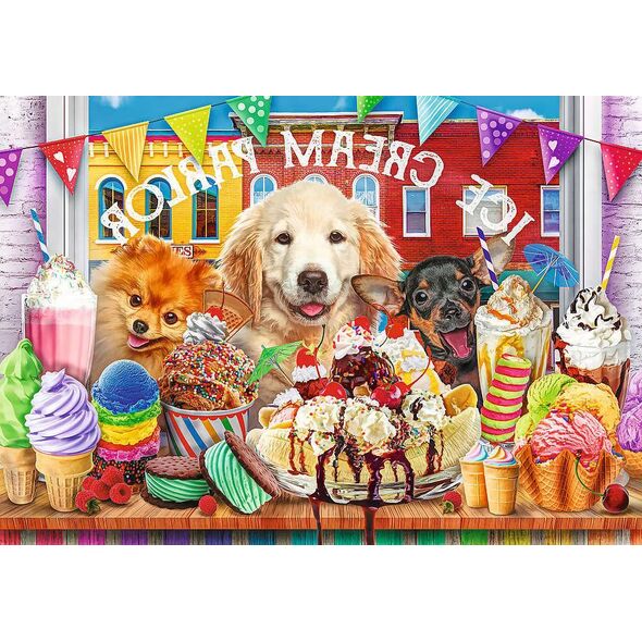 Trefl Puzzle 1000 Doggy Peekers Unlimited Fit Technology