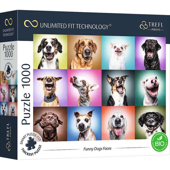 Trefl Puzzle 1000 Funny Dogs Faces Unlimited Fit Technology