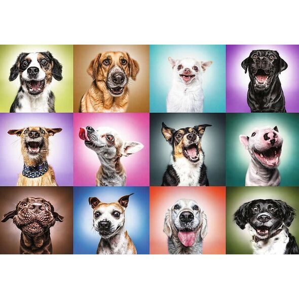 Trefl Puzzle 1000 Funny Dogs Faces Unlimited Fit Technology