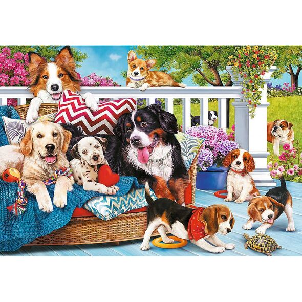 Trefl Puzzle 1000 Pieski Doggy Friendship Unlimited Fit Technology